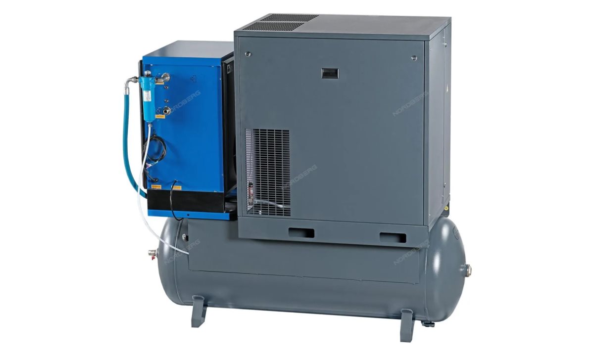  Компрессор винтовой, 15кВт, 10Бар, 2100л/мин, ресивер 500л, осушитель NORDBERG NCS500/2100-10D (1)