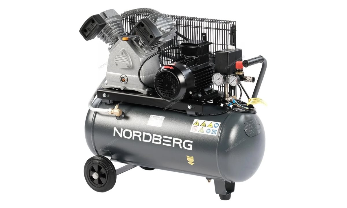  Компрессор поршневой с ременной передачей 380В, ресив. 50л, 420л/мин NORDBERG NORDBERG NCP50/420 (1)