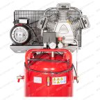  Компрессор ROSSVIK СБ4/С-100.LB40В, 580 л/мин, 10 бар, вертикальный 100 л, 380 В/3 кВт, красный мни (1)