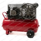  Компрессор ROSSVIK СБ4/С-100.LB50, 690 л/мин, 10 бар, ресивер 100 л, 380 В/4 кВт, красный мни (1)