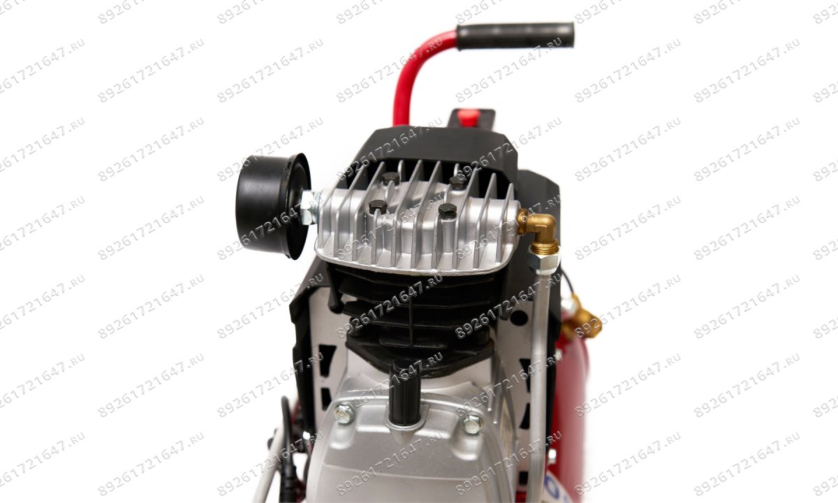  Компрессор ROSSVIK СБ4/С-24.J1048В, 260 л/мин, 8 бар, ресивер 24 л, 220 В/1,8 кВт, красный (1)