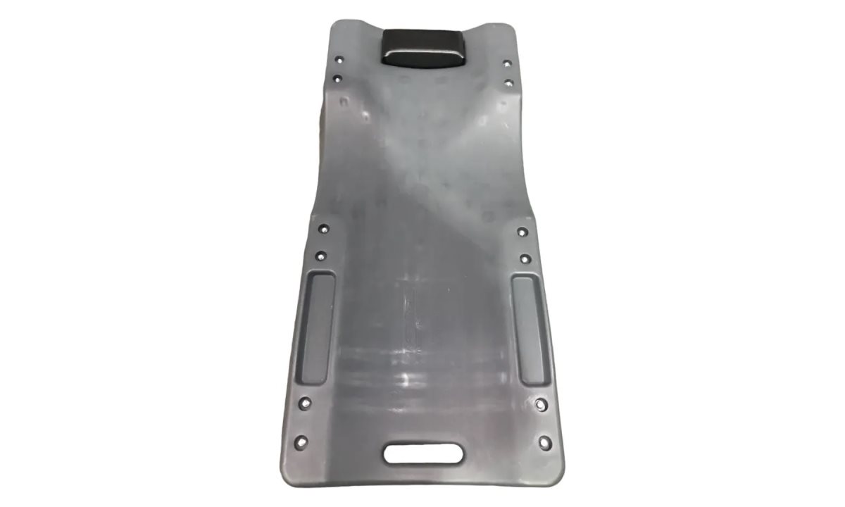  KraftWell KRWTR-P Лежак подкатной пластиковый с мягким подголовником (1)