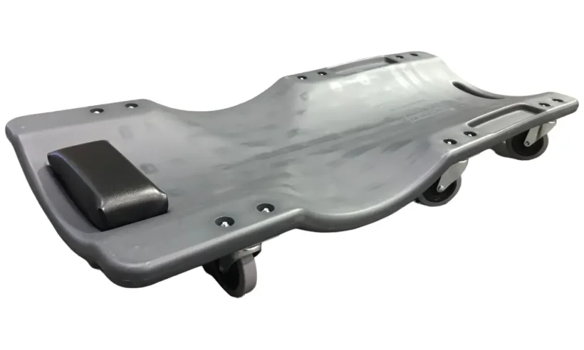 KraftWell KRWTR-P Лежак подкатной пластиковый с мягким подголовником фото