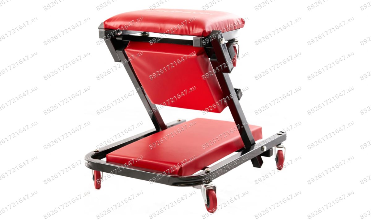  ST337 Тележка подкатная складная (лежак-стул) ROSSVIK, г/п130кг, 1020*455*1500мм (1)
