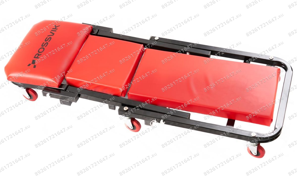  ST337 Тележка подкатная складная (лежак-стул) ROSSVIK, г/п130кг, 1020*455*1500мм (1)