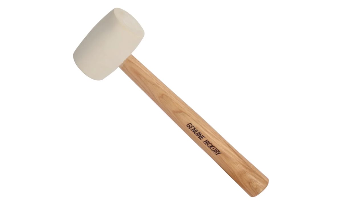  Молоток резиновый с деревянной рукояткой 450гр белый WP241038 WORKPRO (0)