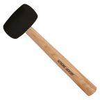  Молоток резиновый с деревянной рукояткой 450гр черный WP241039 WORKPRO мни (0)