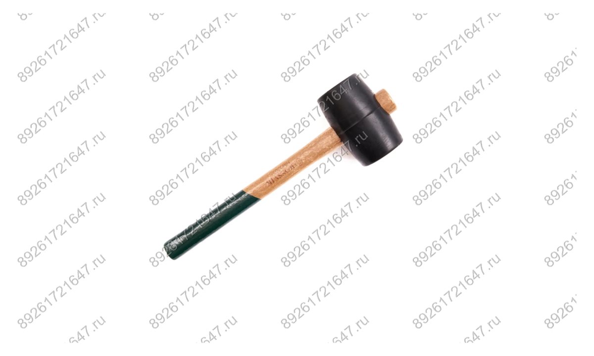  HM0705 Молоток резиновый ROSSVIK 500г с деревянной рукояткой (0)