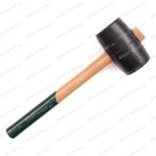  HM0705 Молоток резиновый ROSSVIK 500г с деревянной рукояткой мни (1)