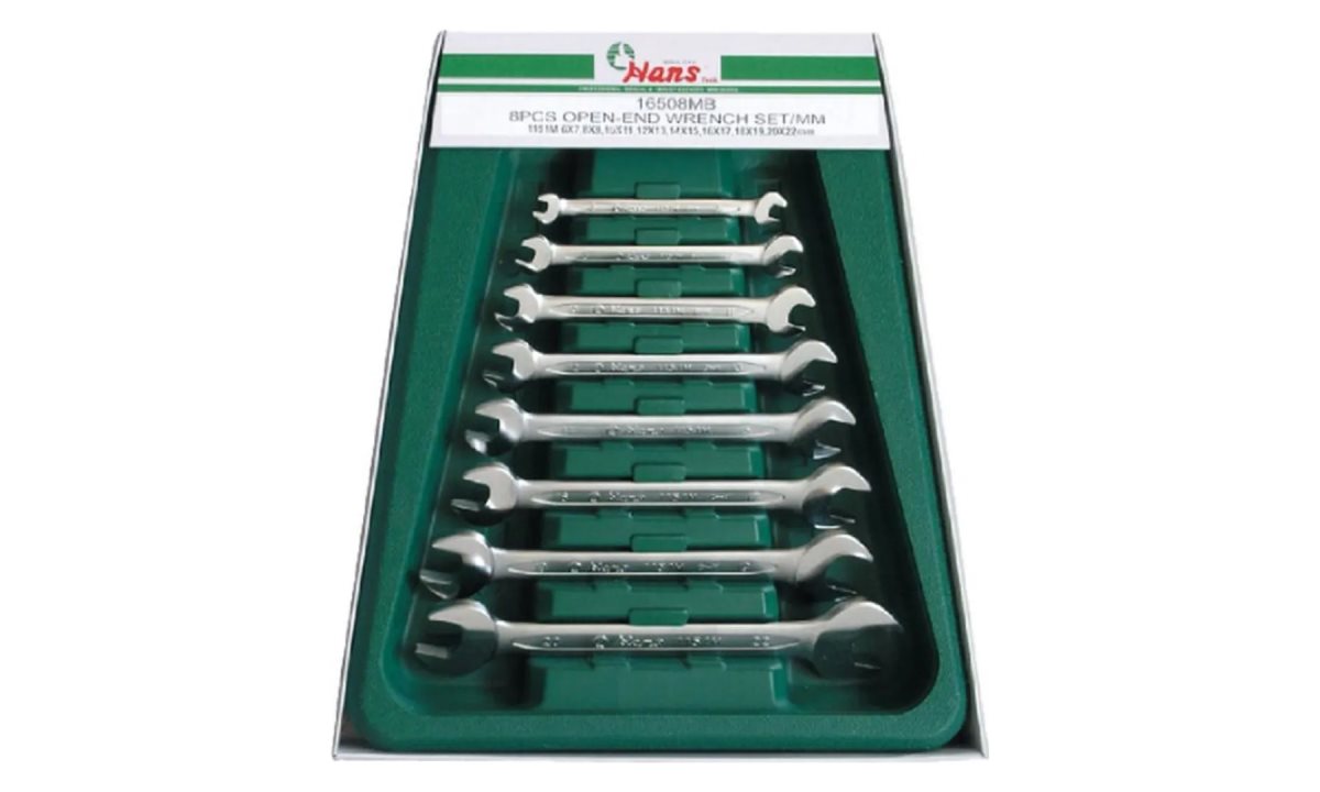  Набор рожковых гаечных ключей Hans, 16508M (0)