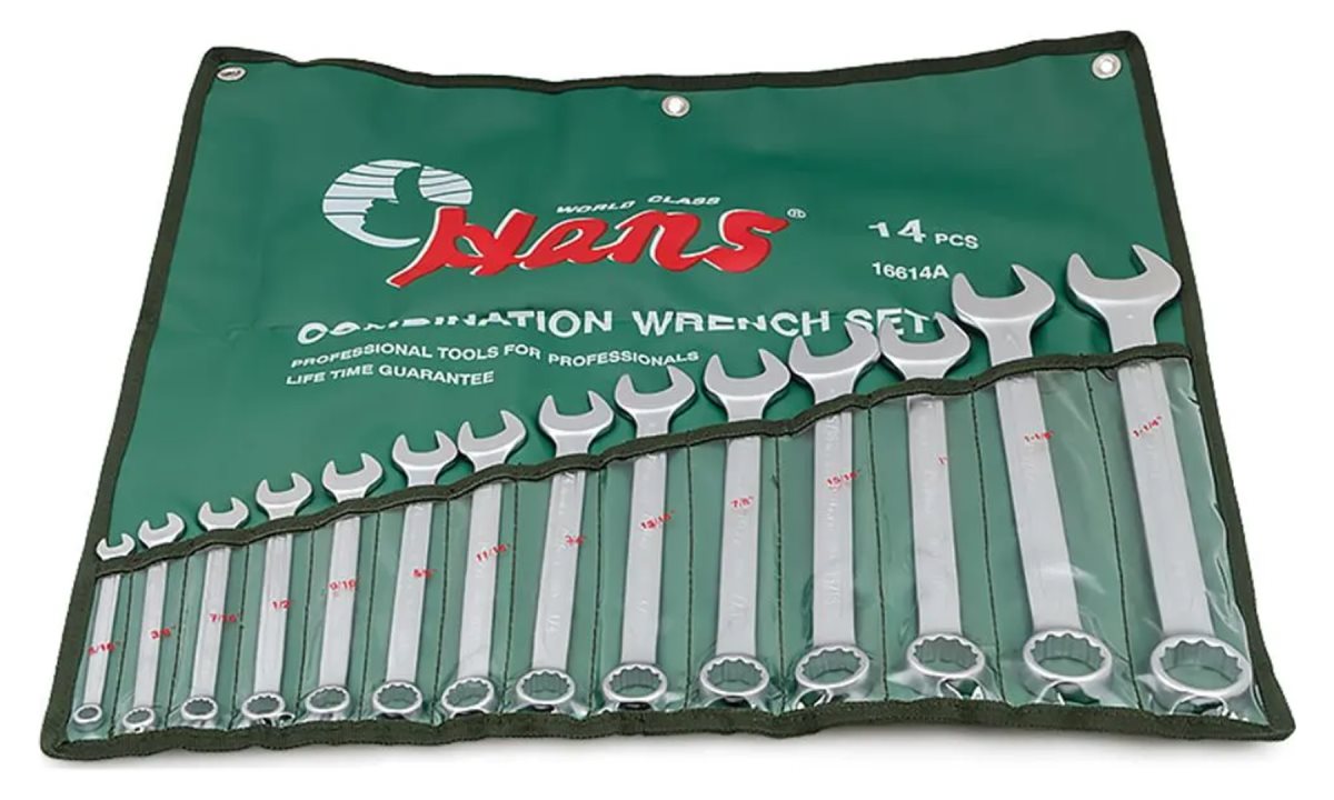  Набор комбинированных гаечных ключей Hans 16614A (0)