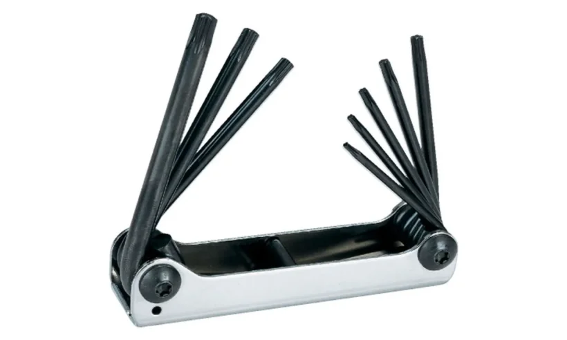 Складной набор шестигранных ключей TORX с отверстием, 8 предм. Hans 16745-8TH фото