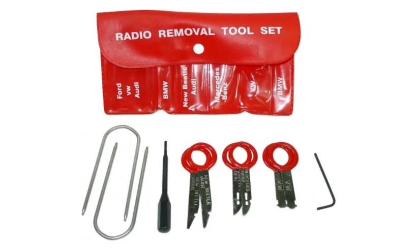 Набор приспособлений для демонтажа магнитол 10 предметов фото