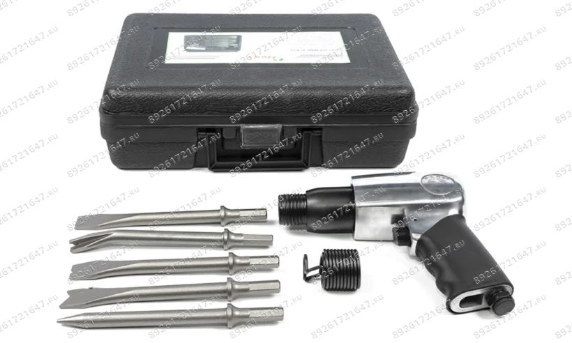 Пневматический отбойный молоток с комплектом зубил 83097-5 фото