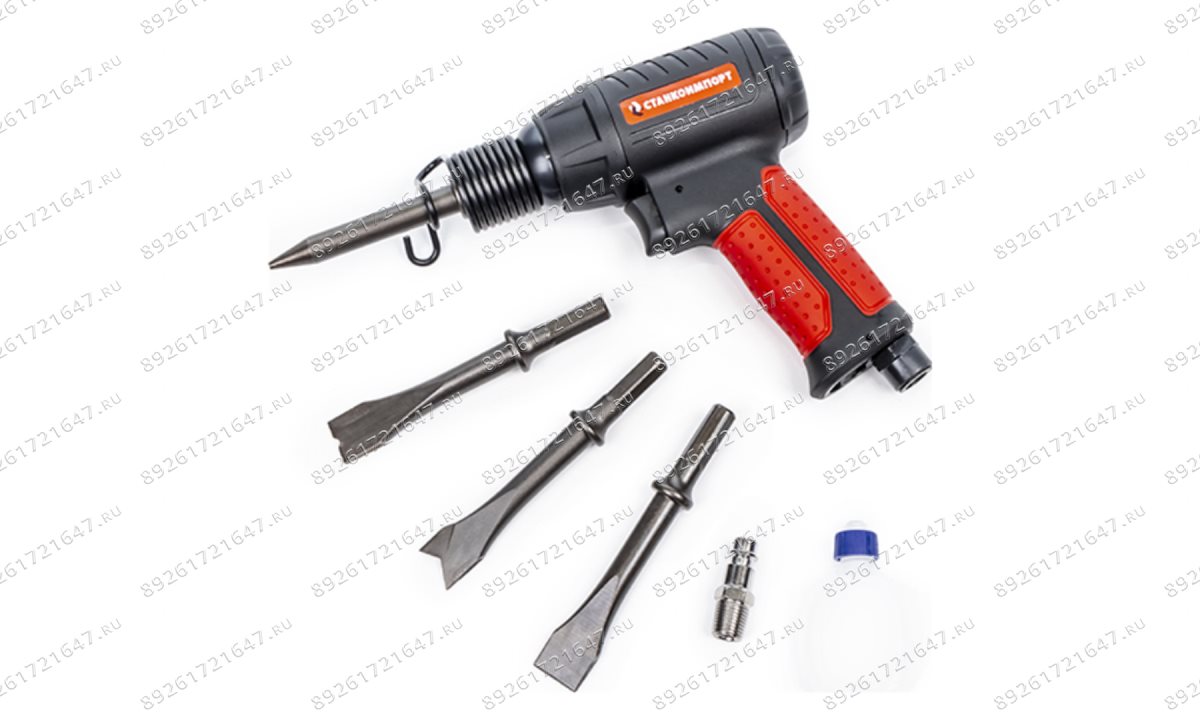  Пневматический молоток  с комплектом насадок PTE901 (0)