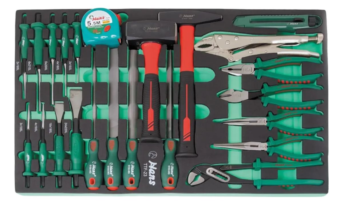  Набор слесарного инструмента Hans в ложементе, TTF-23 (0)
