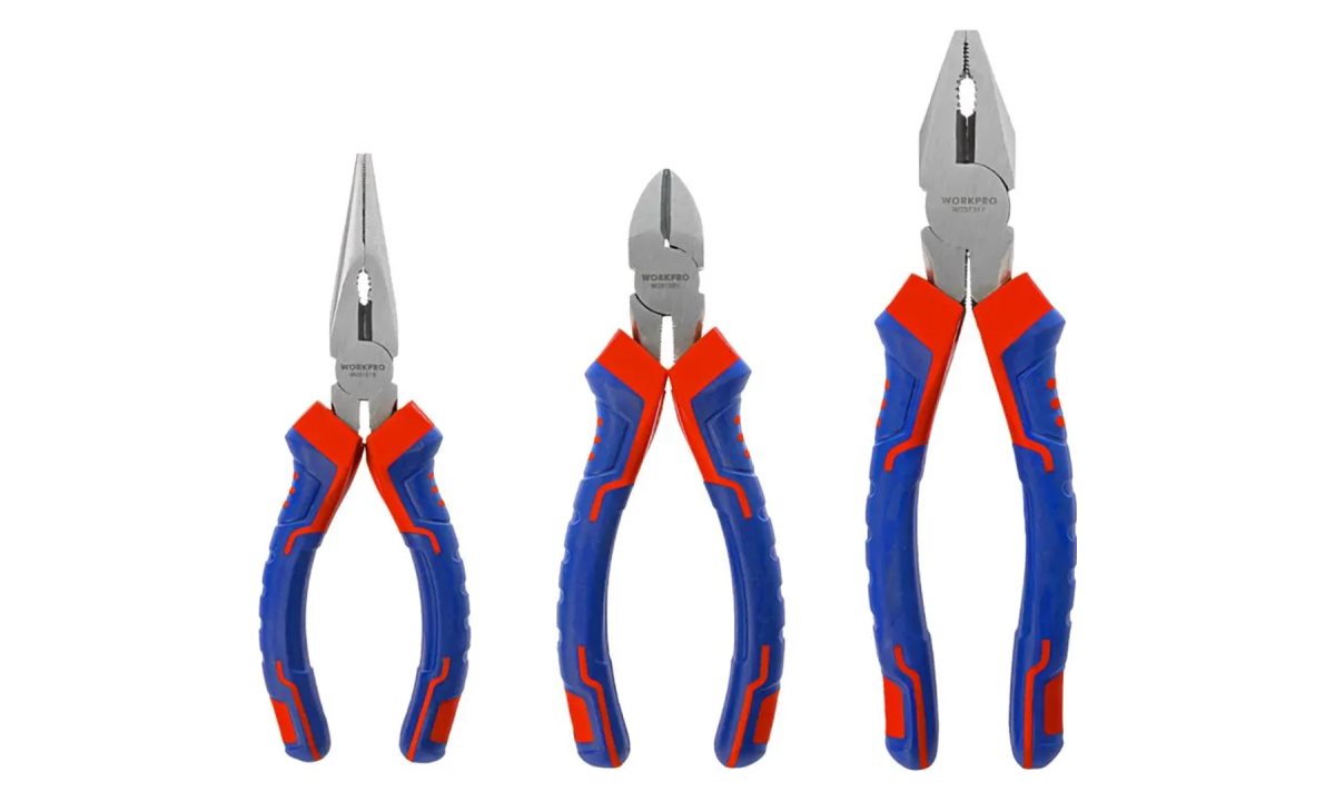  Губцевый инструмент (набор 3 предмета 6+6+8) проф WP201007 WORKPRO (1)