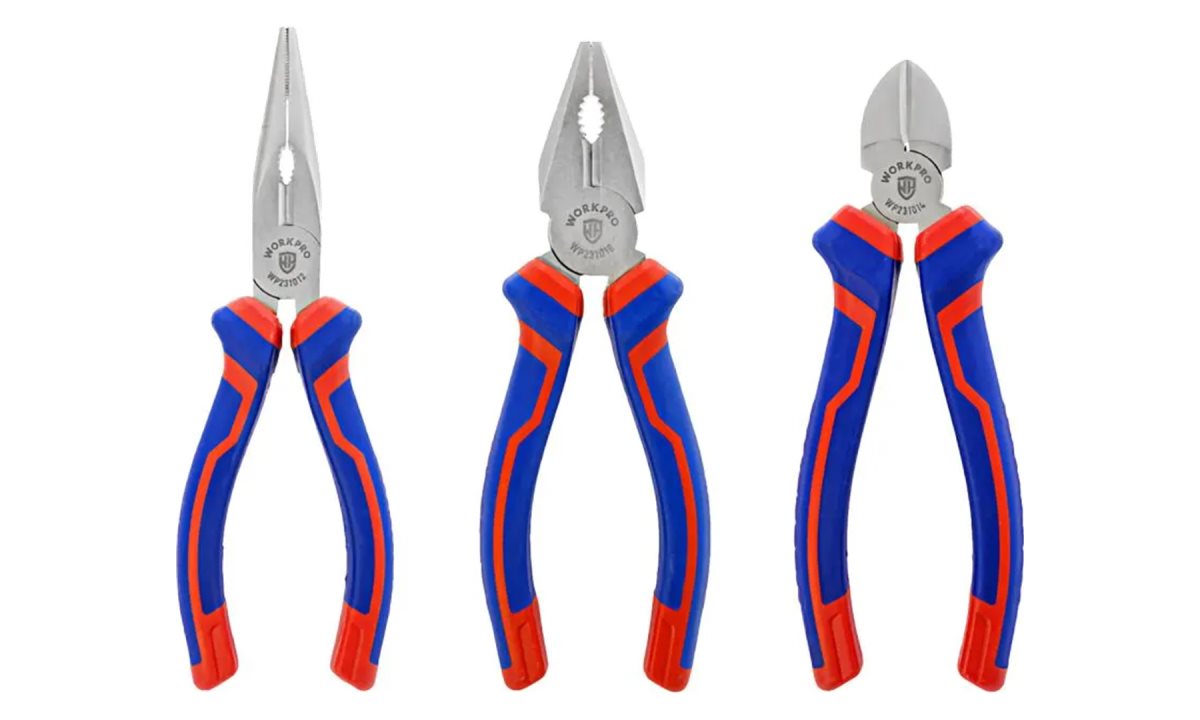  Губцевый инструмент (набор 3 предмета 6+6+6) проф WP201008 WORKPRO (1)