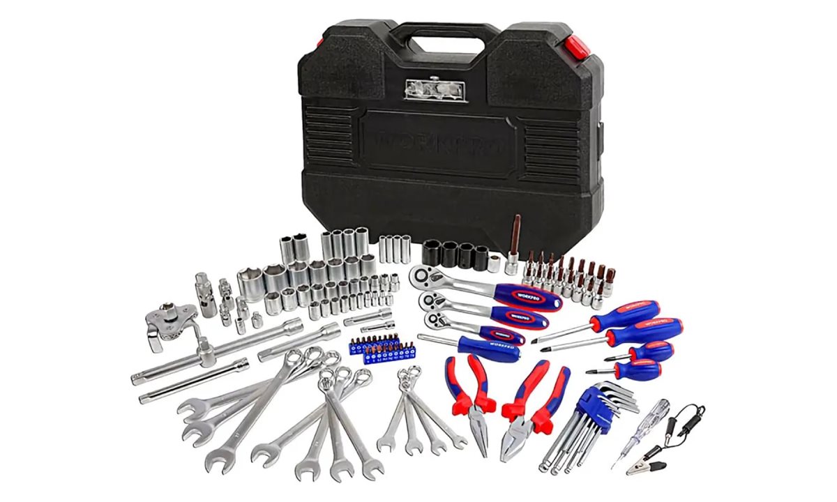  Набор инструментов 1/4+3/8+1/2 123шт WP202533 WORKPRO (1)