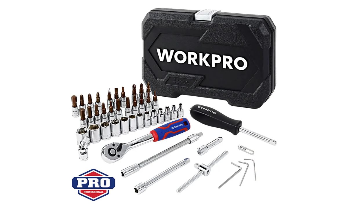  Набор инструментов 1/4 46шт WP202540 WORKPRO (0)