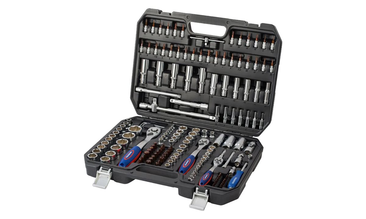  Набор инструментов 1/4+3/8+1/2 172шт WP202545 WORKPRO (1)