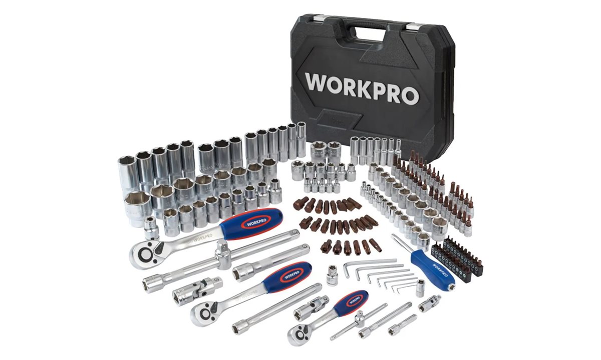  Набор инструментов 1/4+3/8+1/2 172шт WP202545 WORKPRO (0)
