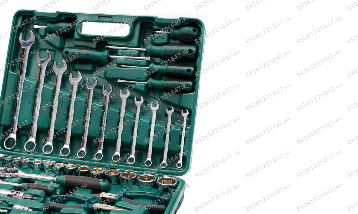  Набор инструментов универсальный ROSSVIK UST055, 55 предметов (1/4