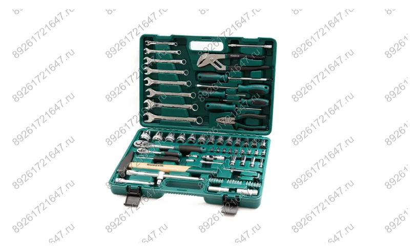 Набор инструментов универсальный ROSSVIK UST077, 77 предметов (1/4