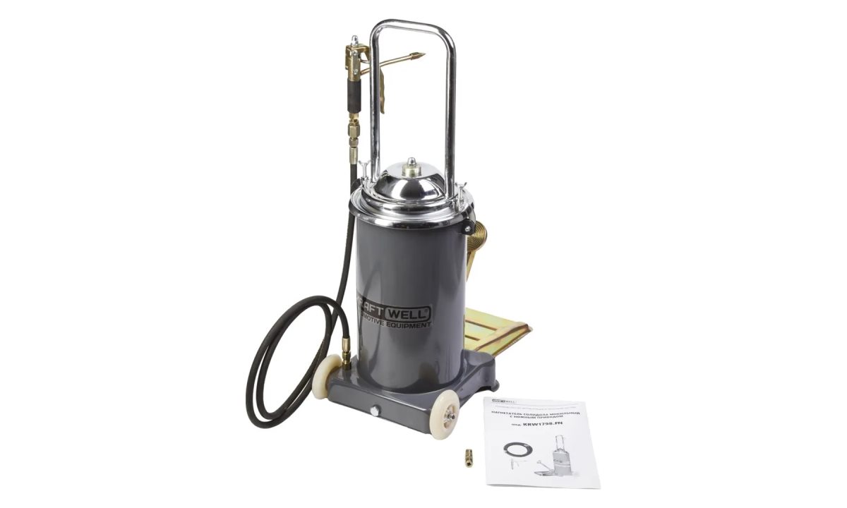  KraftWell KRW1798.FN Нагнетатель солидола с ножным приводом 12 л (0)