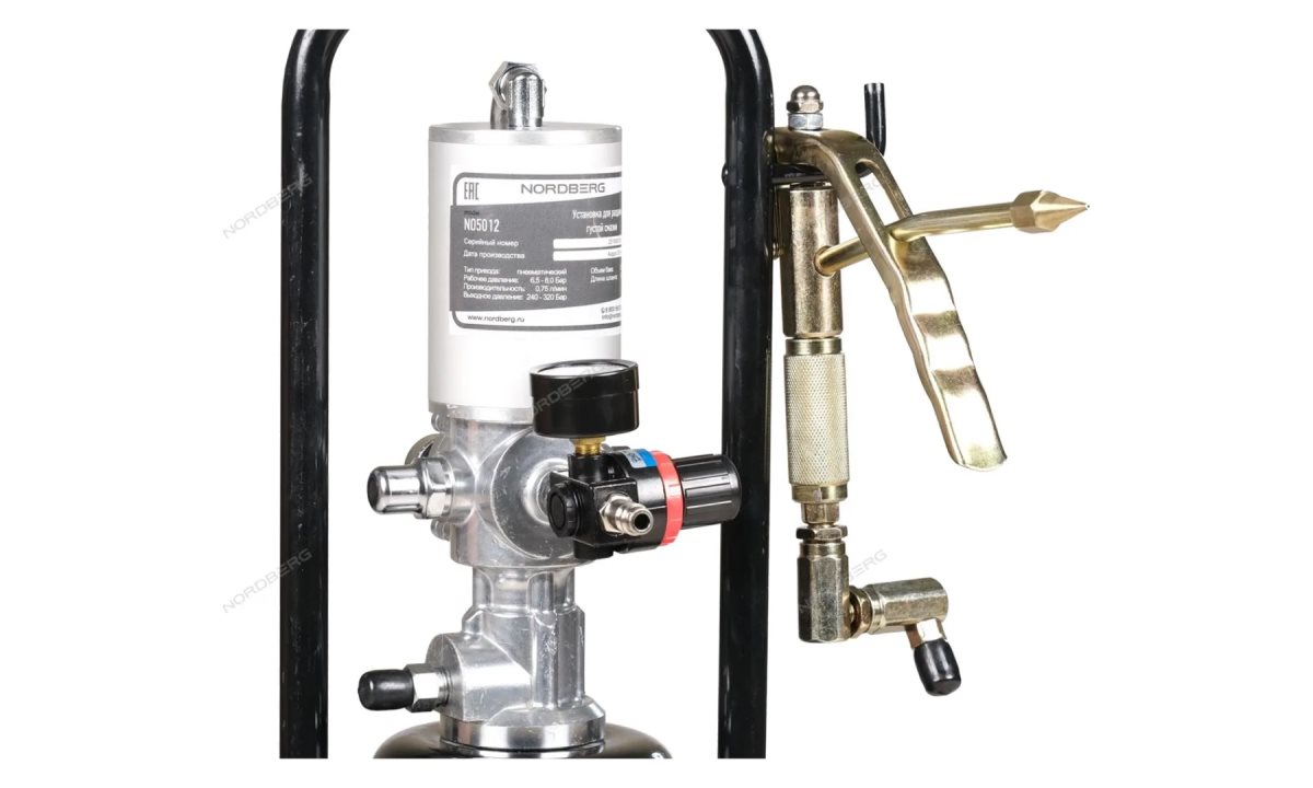  УСТАНОВКА пневматическая для раздачи густой смазки с баком 12 л NORDBERG NO5012 (1)