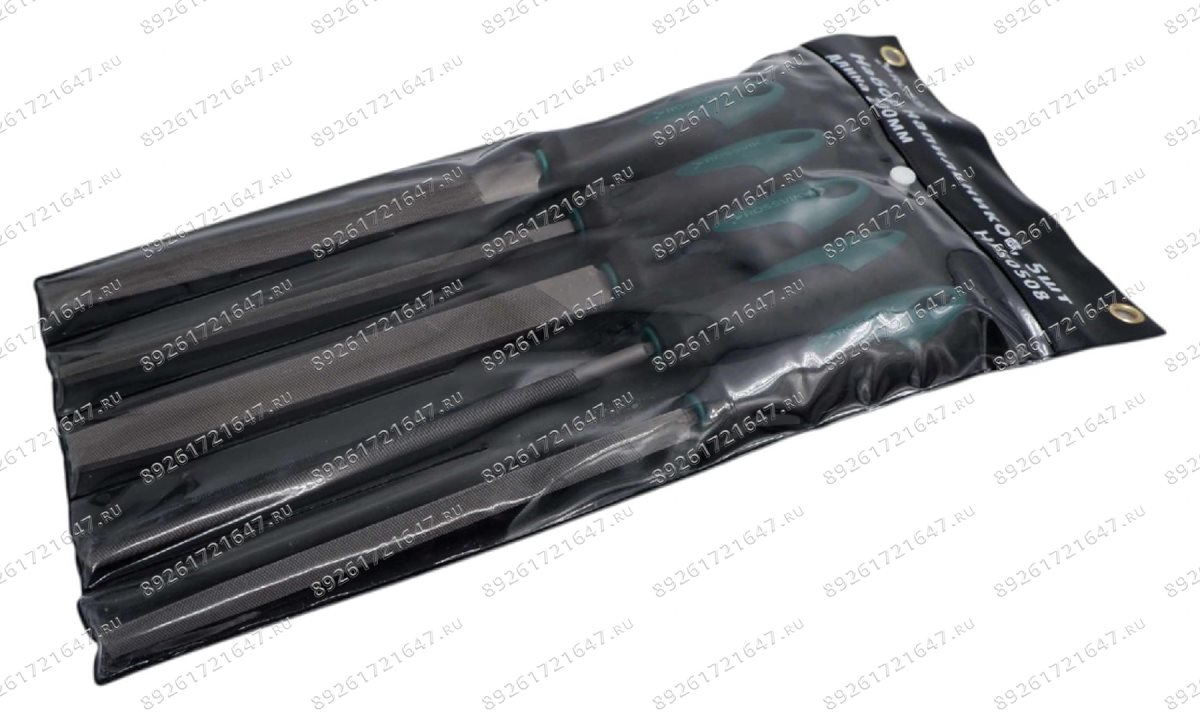  Набор напильников ROSSVIK HFS0508, 200мм, 5 шт (1)