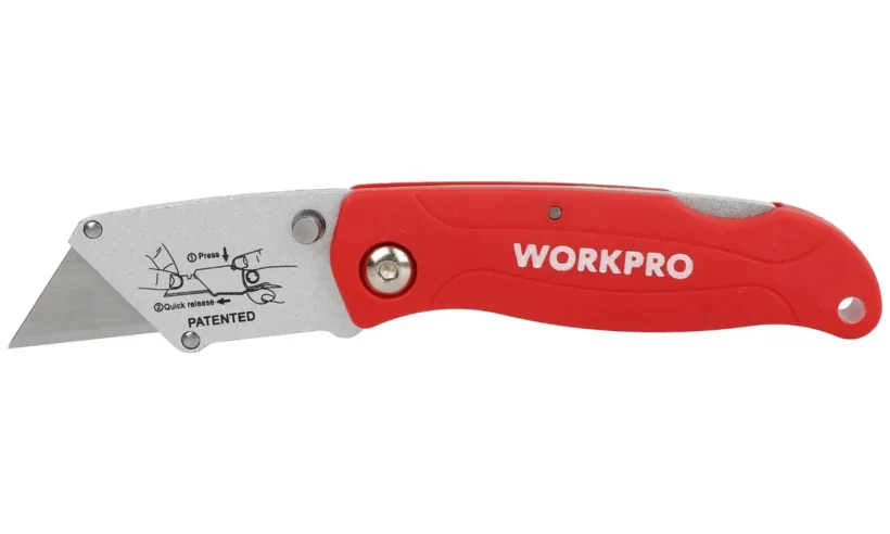 Нож универсальный складной со сменными лезвиями WP211002 WORKPRO фото