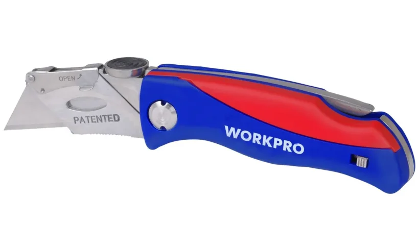 Нож универсальный складной со сменными лезвиями WP211006 WORKPRO фото