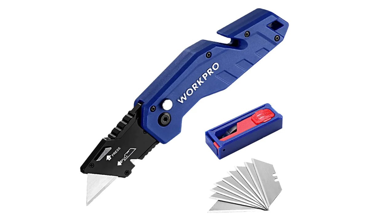  Нож универсальный складной со сменным лезвием WP211008 WORKPRO (0)