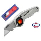  Нож универсальный складной со сменными лезвиями с подсветкой WP211009 WORKPRO мни (0)