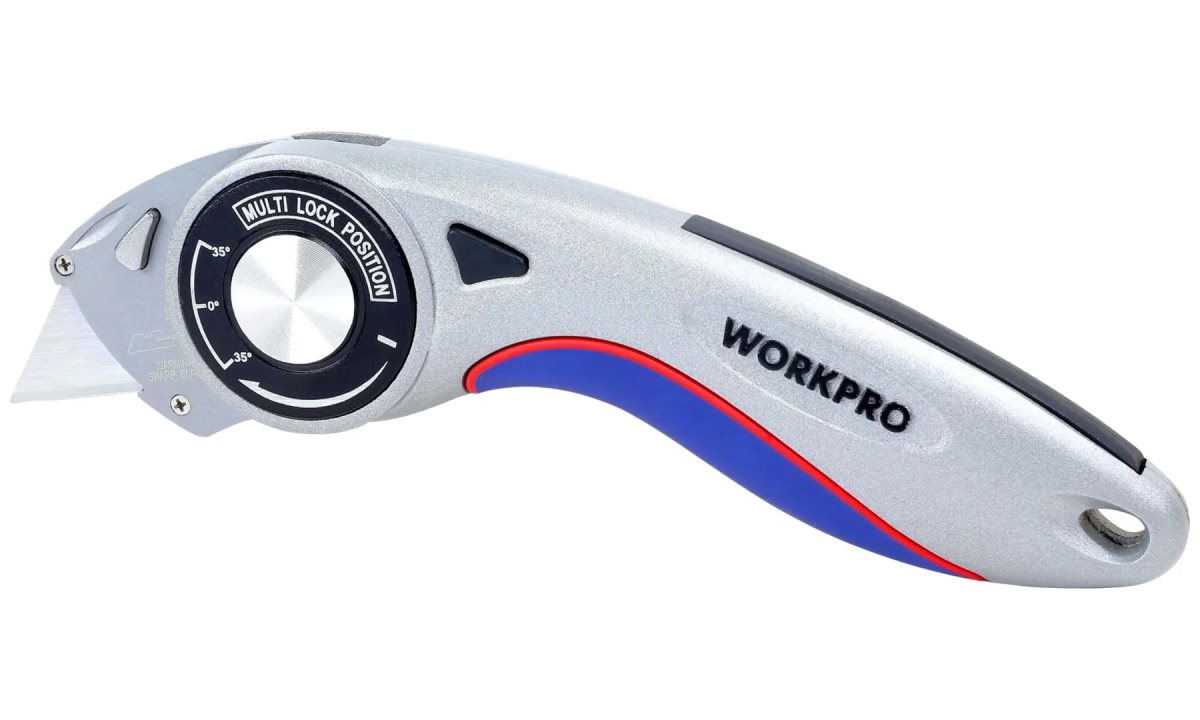  Нож универсальный складной алюминиевый со сменными лезвиями WP211013 WORKPRO (1)