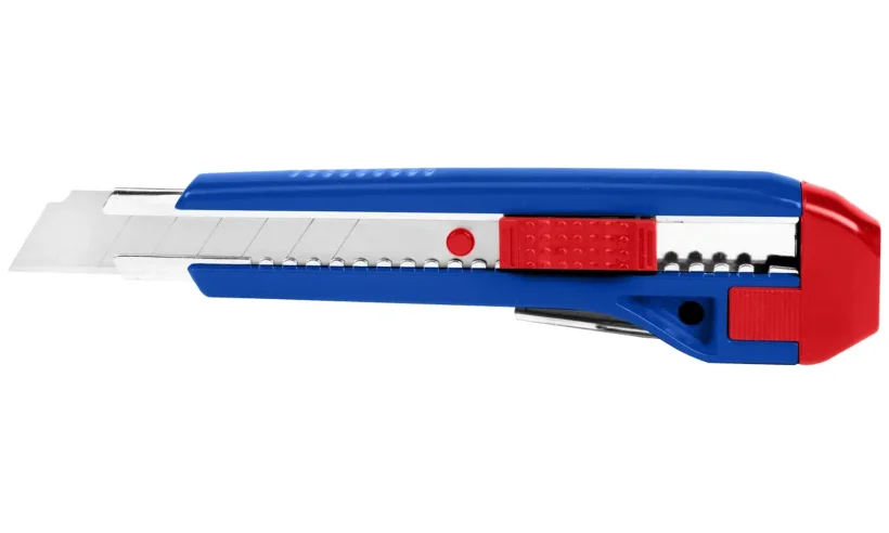 Нож универсальный выдвижной пластмассовый 18мм WP212007 WORKPRO фото