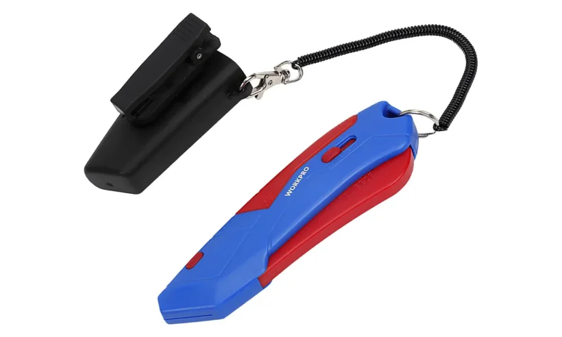 Нож универсальный выдвижной безопасный WP213010 WORKPRO фото