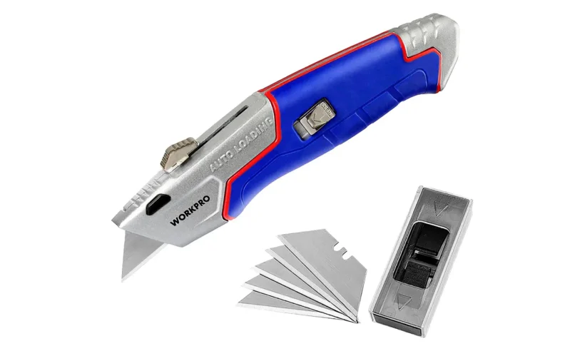 Нож универсальный выдвижной проф WP213012 WORKPRO фото