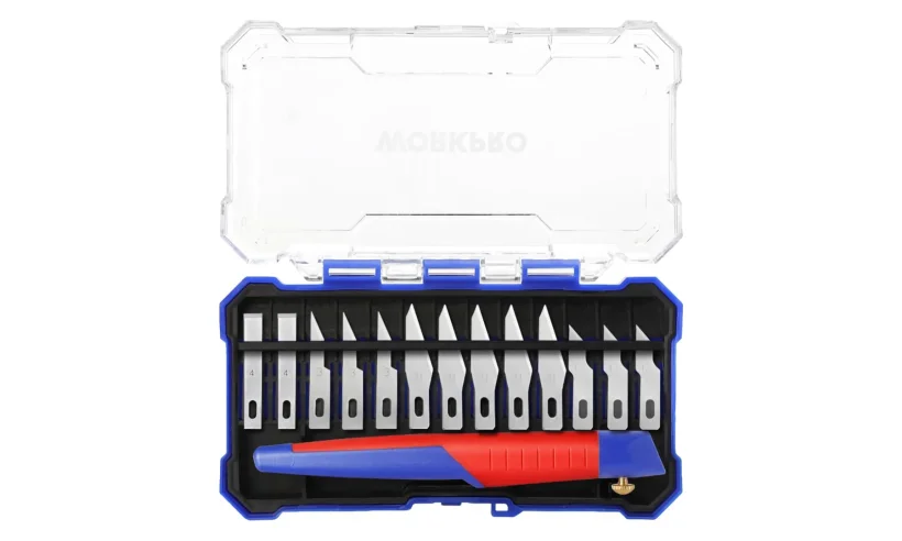 Нож полупрофессиональный 15шт набор WP219005 WORKPRO фото