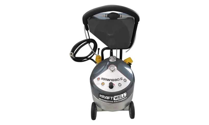KraftWell KRW1880.E Установка электрическая для прокачки гидросистем автомобиля. Объем 18 литров. 220В. фото