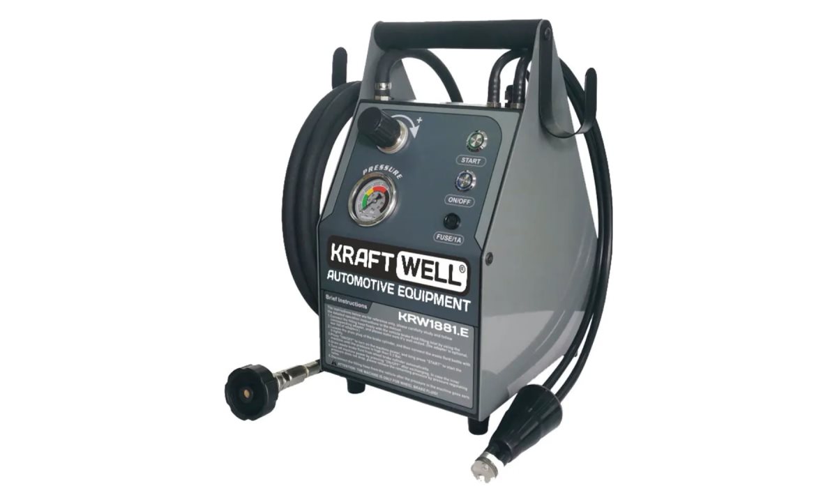  KraftWell KRW1881.E Установка электрическая для прокачки гидросистем автомобиля. Объем 5 литров. 220В. (1)