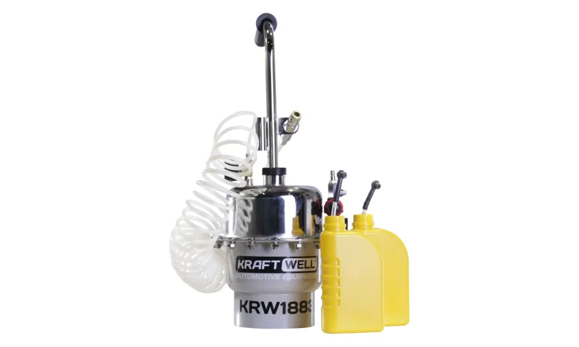 KraftWell KRW1883 Устройство пневматическое для прокачки гидросистем автомобиля фото