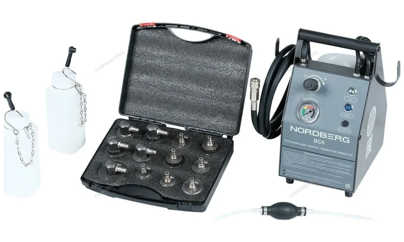 Установка для прокачки тормозной системы и системы сцепления, об. 5 л. Nordberg BC6 фото