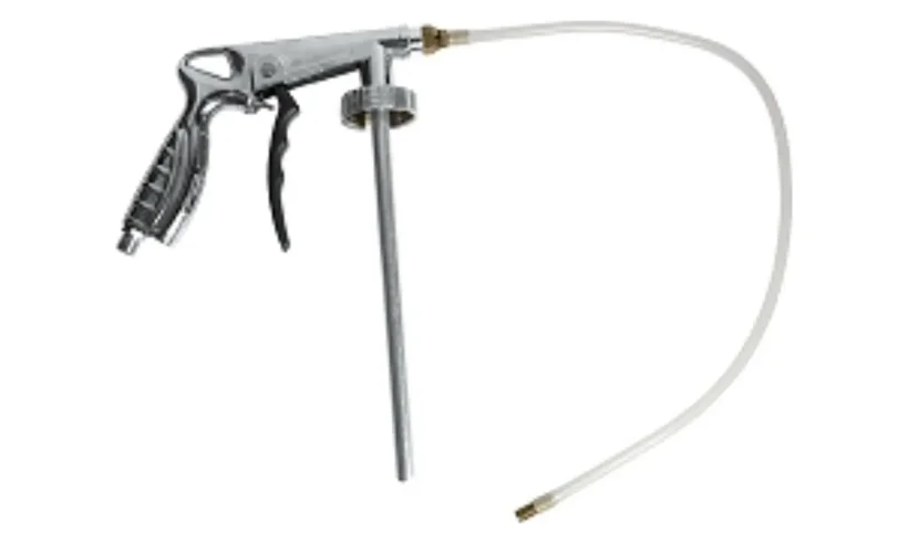 Пистолет для нанесения кузовных покрытий, с гибкой насадкой, под баллоны 1л фото