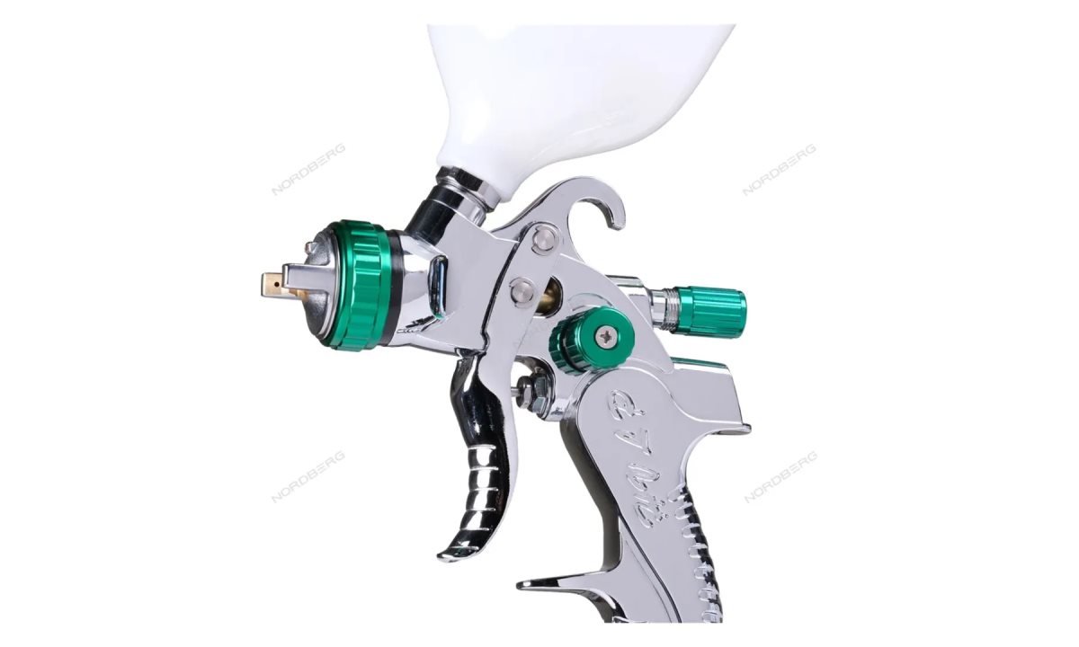  Краскопульт HVLP с верхним баком, сопло 1,7 мм, в коробке NORDBERG NP7117 (1)