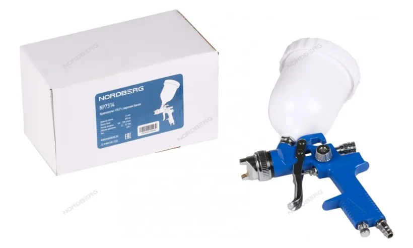 КРАСКОПУЛЬТ HVLP с верхним баком, сопло 1,4 мм NORDBERG NP7314 фото