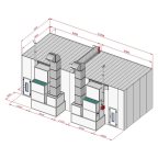  KraftWell KRW1254-MG Покрасочная камера 12 х 5 х 4 м., 60 000 м3/ч мни (1)