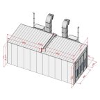  KraftWell KRW1254-TMG Покрасочная камера 12 х 5 х 4 м., 60 000 м3/ч мни (2)