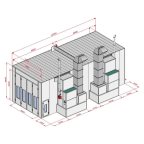  KraftWell KRW1254-TMG Покрасочная камера 12 х 5 х 4 м., 60 000 м3/ч мни (3)